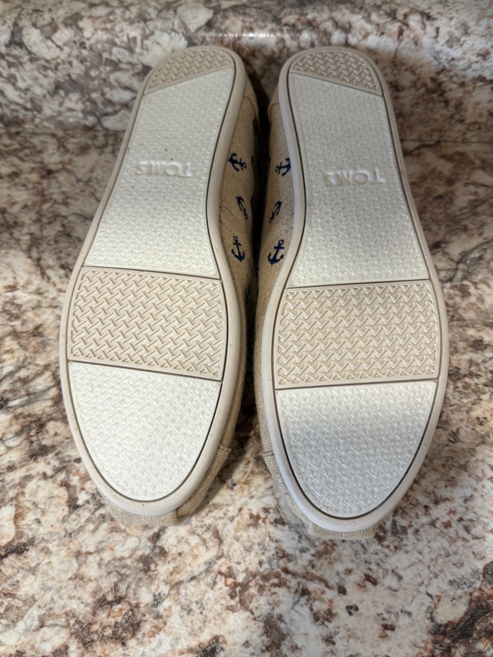 Toms Classic Anchor Nautical Flat Slip-On Canvas Shoes Women’s Size 8.5 - Picture 11 of 11